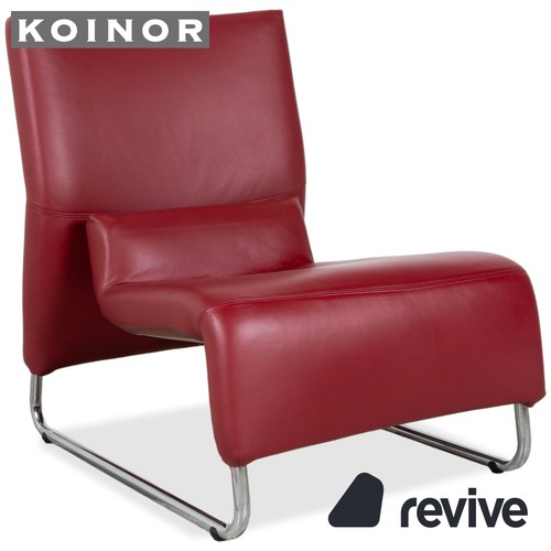 Koinor leather armchair red - koinor,