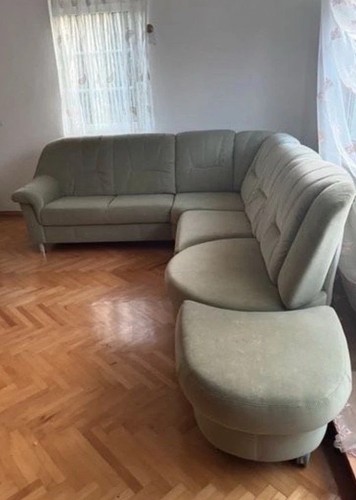 Sofa leder pistazien grün - sofa,